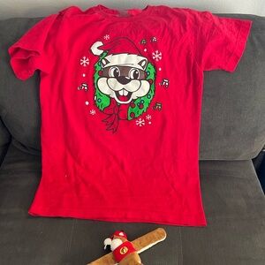 Buccees Christmas shirt and slap bracelet